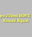 Brooklyn 250ml HDPE Boston Round Squat